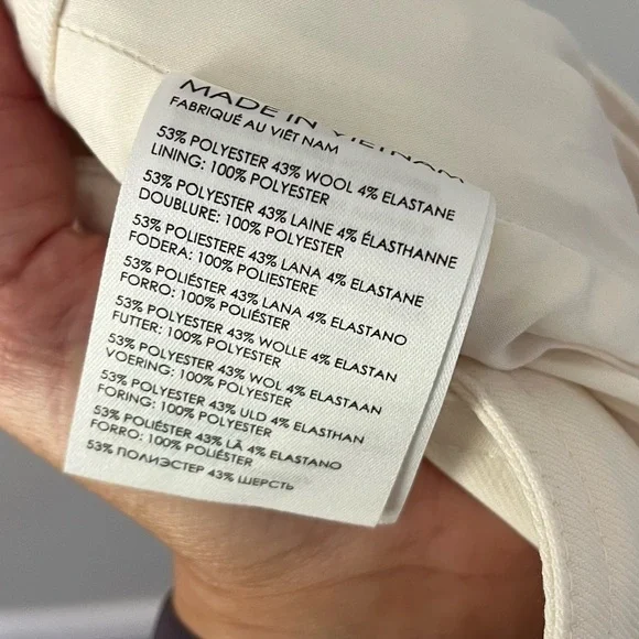 Club Monaco Enamel Ring Pant White/Cream Size 10 - Picture 11 of 16